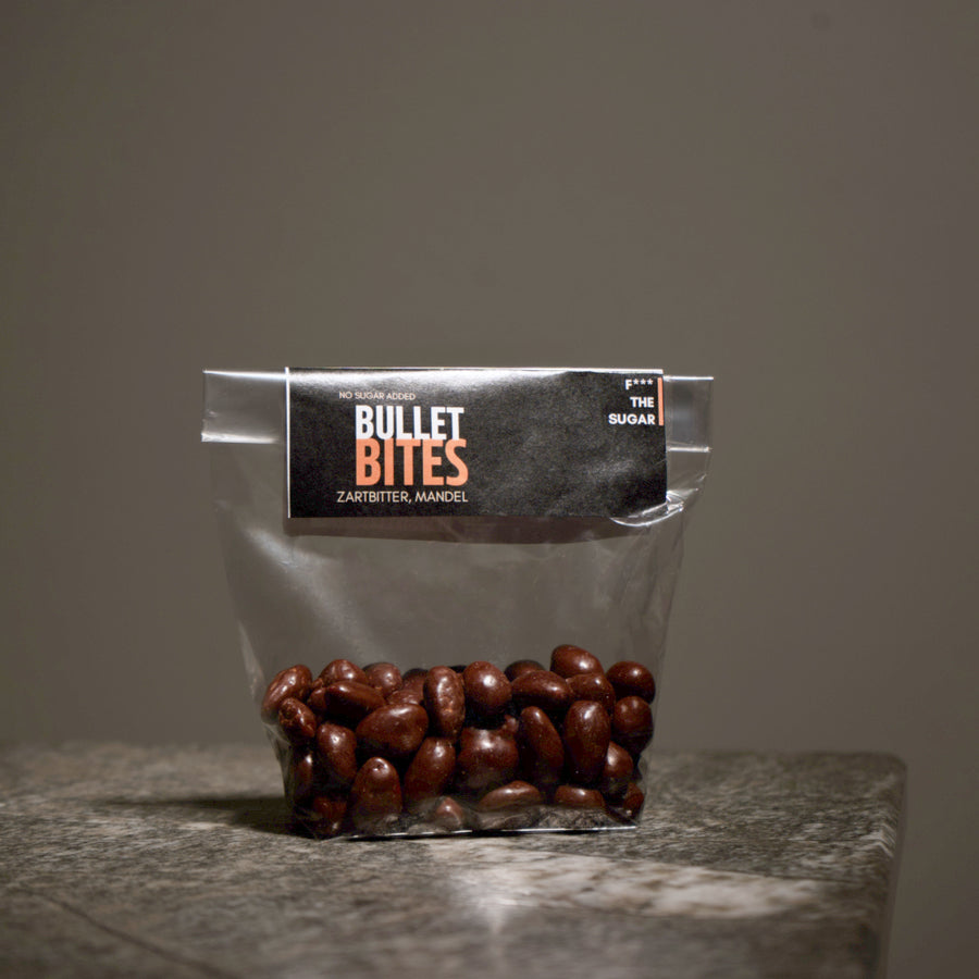 Bullet Bites – Schokolierte Mandeln ohne Zuckerzusatz