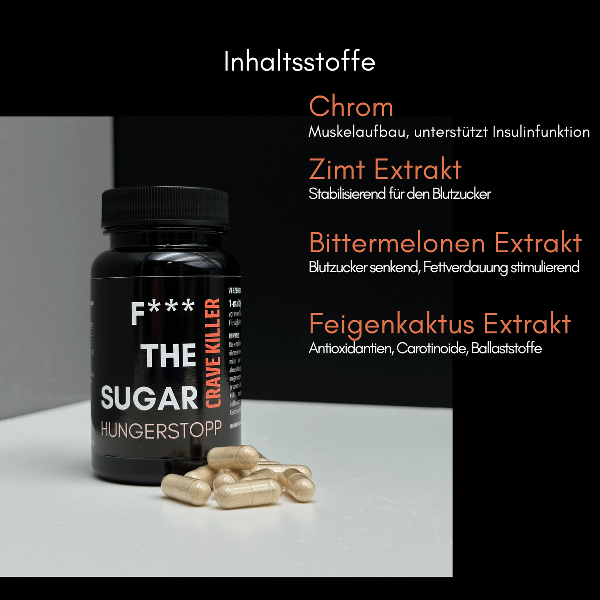 Crave Killer – Nahrungsergänzungsmittel in Kapselform – Produktansicht 3
