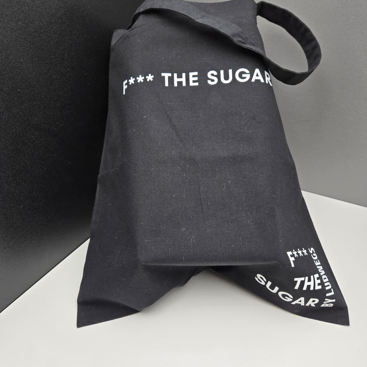 F*** THE SUGAR Einkaufstasche – Wiederverwendbare Tragetasche – Produktansicht 2