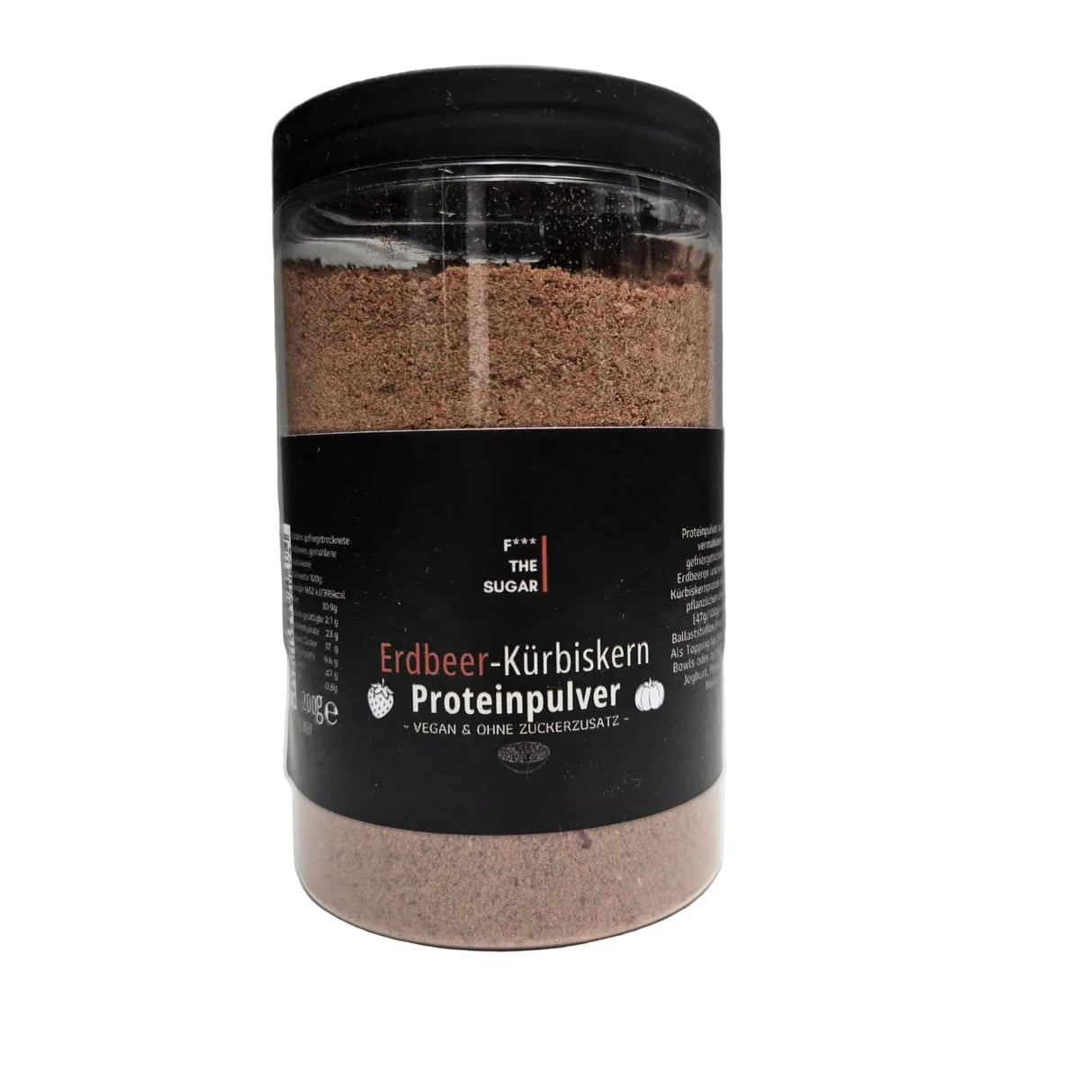 Erdbeer-Kürbiskern-Proteinpulver – Pflanzliches Proteinpulver – Produktansicht