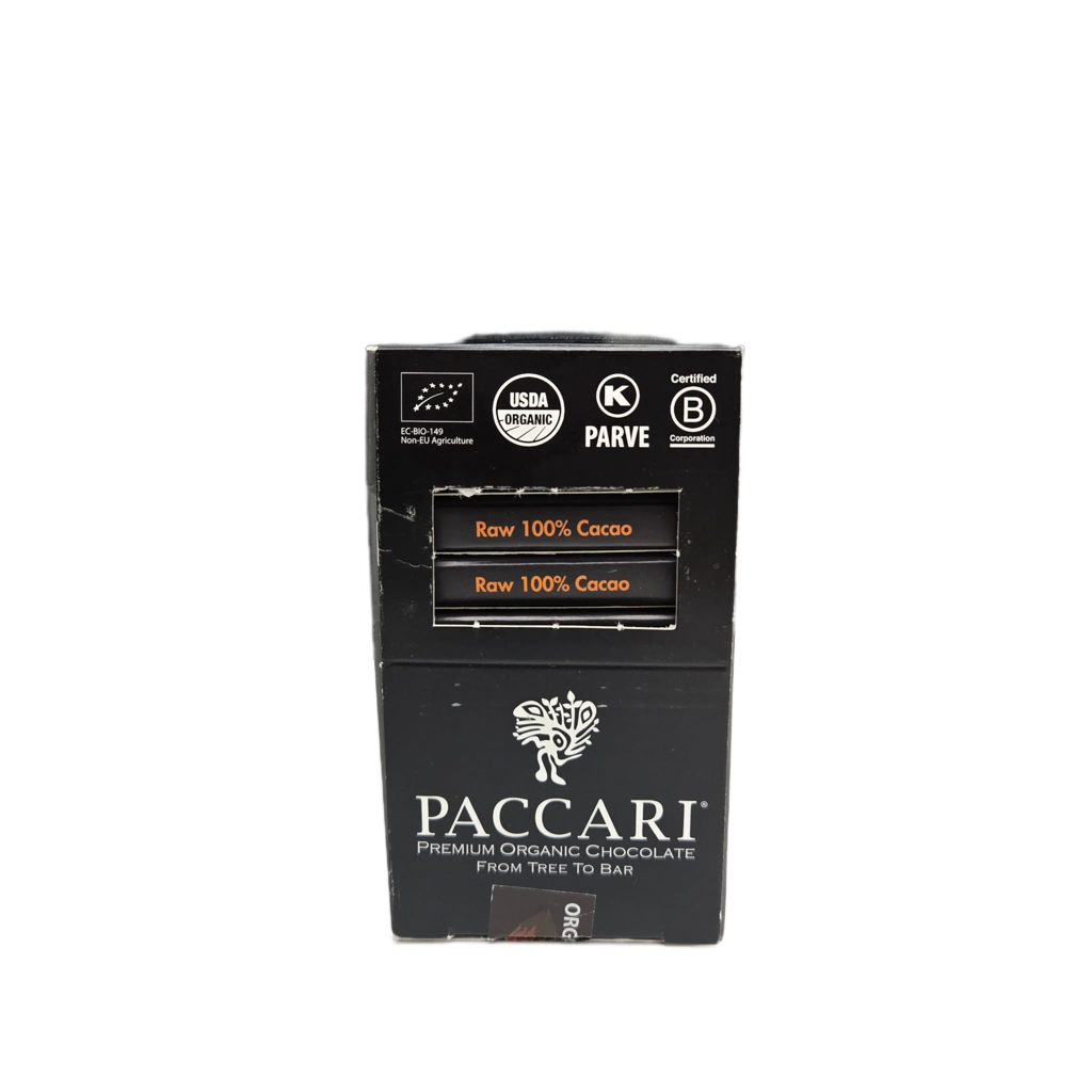 PACCARI | Rohe Bio Tafel 100% | Ecuador | 100% Kakao – Produktansicht