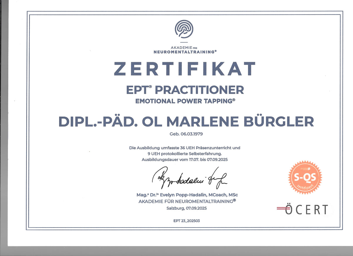 Neuro-Mental-Training EPT-Technik (Emotional Power Tapping) mit Marlene – Produktansicht 4